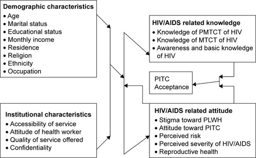 Figure 1 Factors affecting PITC acceptance.