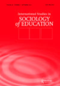 Cover image for International Studies in Sociology of Education, Volume 25, Issue 3, 2015