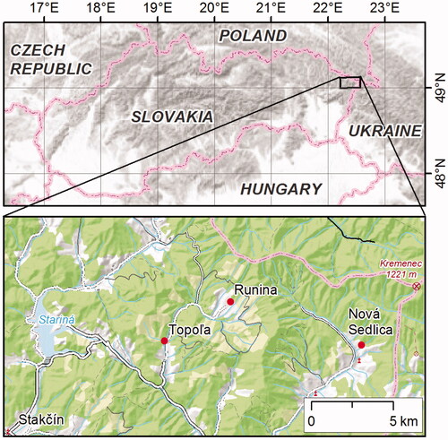 Figure 1. Distribution of the collection sites of T. alternans in Slovakia.