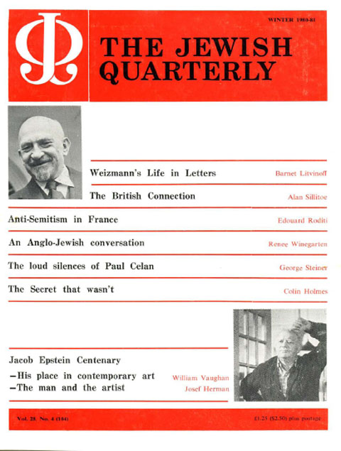 Cover image for Jewish Quarterly, Volume 28, Issue 4, 1980