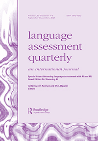 Cover image for Language Assessment Quarterly, Volume 20, Issue 4-5, 2023