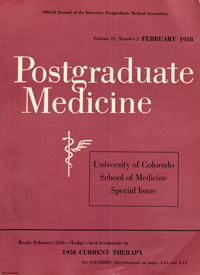 Cover image for Postgraduate Medicine, Volume 23, Issue 2, 1958