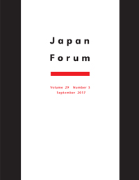 Cover image for Japan Forum, Volume 29, Issue 3, 2017