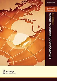 Cover image for Development Southern Africa, Volume 35, Issue 6, 2018
