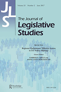 Cover image for The Journal of Legislative Studies, Volume 23, Issue 2, 2017