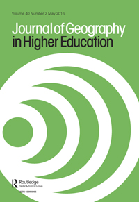 Cover image for Journal of Geography in Higher Education, Volume 40, Issue 2, 2016