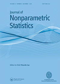 Cover image for Journal of Nonparametric Statistics, Volume 32, Issue 4, 2020