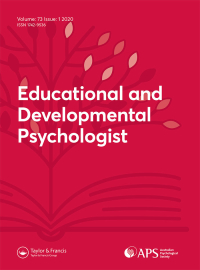 Cover image for Educational and Developmental Psychologist, Volume 3, Issue 2, 1986