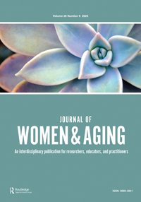 Cover image for Journal of Women & Aging, Volume 35, Issue 6, 2023