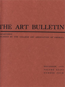 Cover image for The Art Bulletin, Volume 36, Issue 4, 1954