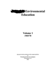 Cover image for The Journal of Environmental Education, Volume 1, Issue 1, 1969