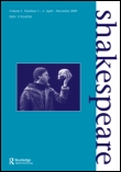 Cover image for Shakespeare, Volume 4, Issue 1, 2008