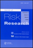 Cover image for Journal of Risk Research, Volume 9, Issue 6, 2006