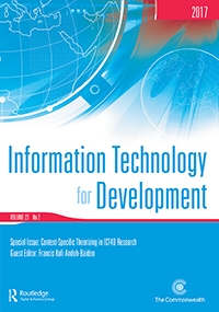 Cover image for Information Technology for Development, Volume 23, Issue 2, 2017