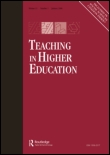 Cover image for Teaching in Higher Education, Volume 18, Issue 1, 2013