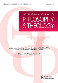 Cover image for International Journal of Philosophy and Theology, Volume 82, Issue 4-5, 2021