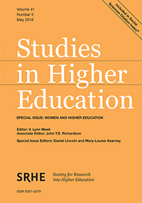 Cover image for Studies in Higher Education, Volume 41, Issue 5, 2016