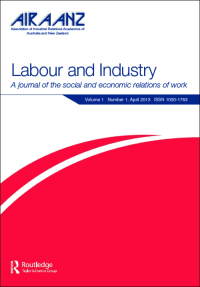 Cover image for Labour and Industry, Volume 19, Issue 1-2, 2008