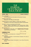Cover image for The Journal of Economic Education, Volume 12, Issue 1, 1980
