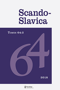 Cover image for Scando-Slavica, Volume 64, Issue 2, 2018