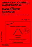 Cover image for American Journal of Mathematical and Management Sciences, Volume 19, Issue 3-4, 1999