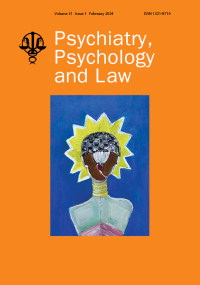 Cover image for Psychiatry, Psychology and Law, Volume 31, Issue 1, 2024