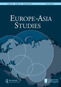 Cover image for Europe-Asia Studies, Volume 70, Issue 10, 2018