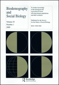 Cover image for Biodemography and Social Biology, Volume 62, Issue 3, 2016