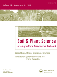 Cover image for Acta Agriculturae Scandinavica, Section B — Soil & Plant Science, Volume 65, Issue sup1, 2015