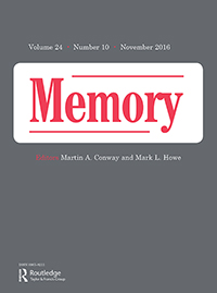 Cover image for Memory, Volume 24, Issue 10, 2016