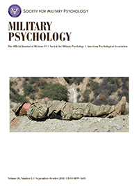 Cover image for Military Psychology, Volume 30, Issue 5, 2018