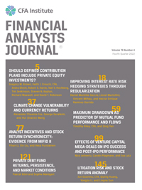 Cover image for Financial Analysts Journal, Volume 78, Issue 4, 2022