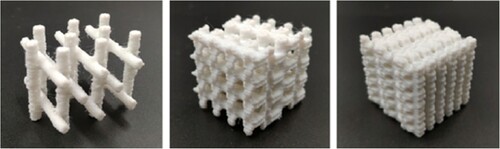 Figure 4. 3D printed zeolite-inspired structures, with permission from Elsevier (Ambekar et al. Citation2021).