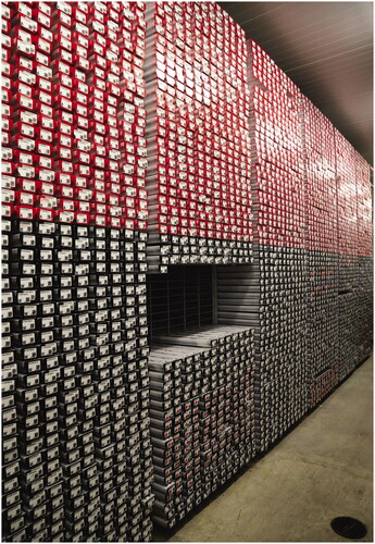 Figure 8. Inside a typical core repository, this example is at College Station, Texas A&M University.