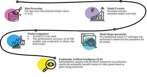 Figure 1. Graphical description of the development process of ML and interpretable models.