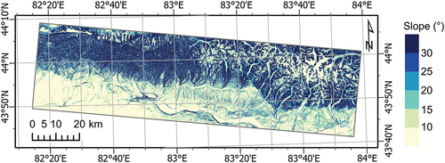 Figure A1. Terrain slope of the study area.