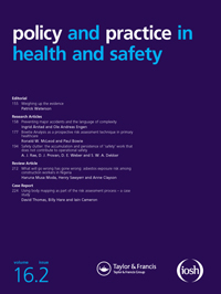 Cover image for Policy and Practice in Health and Safety, Volume 16, Issue 2, 2018