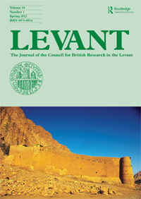 Cover image for Levant, Volume 54, Issue 1, 2022