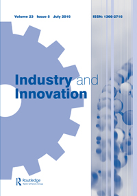 Cover image for Industry and Innovation, Volume 23, Issue 5, 2016