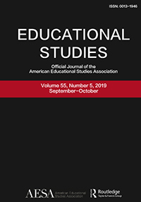 Cover image for Educational Studies, Volume 55, Issue 5, 2019
