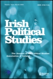 Cover image for Irish Political Studies, Volume 27, Issue 2, 2012