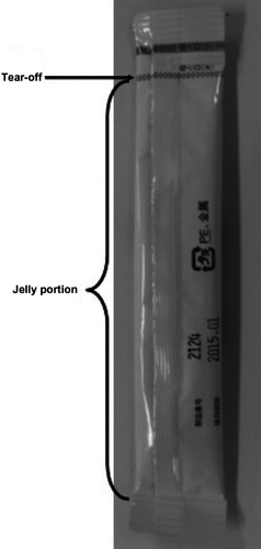 Figure 2 Oral jelly formulation: stick type.