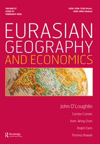 Cover image for Eurasian Geography and Economics, Volume 57, Issue 1, 2016