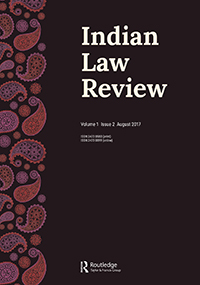 Cover image for Indian Law Review, Volume 1, Issue 2, 2017