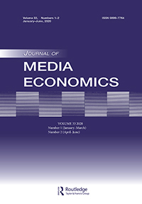Cover image for Journal of Media Economics, Volume 33, Issue 1-2, 2020