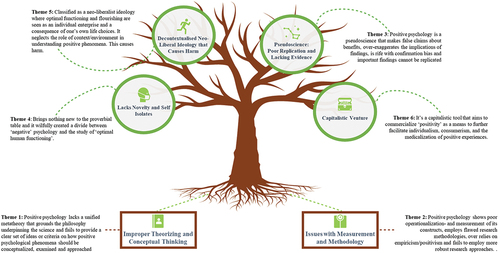 Figure 2. Summary of main criticisms and critiques of positive psychology.