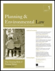Cover image for Planning & Environmental Law, Volume 57, Issue 3, 2005