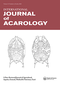 Cover image for International Journal of Acarology, Volume 47, Issue 6, 2021