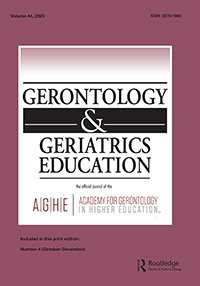 Cover image for Gerontology & Geriatrics Education, Volume 44, Issue 4, 2023