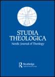 Cover image for Studia Theologica - Nordic Journal of Theology, Volume 67, Issue 1, 2013